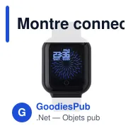 Montre connectée personnalisable avec logo pour entreprises - Miniature 3