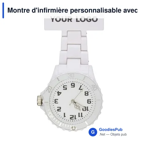 Montre d'infirmière personnalisable avec logo - Montre Simone