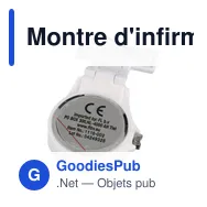 Montre d'infirmière personnalisable avec logo - Montre Simone - Miniature 4