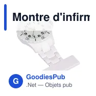 Montre d'infirmière personnalisable avec logo - Montre Simone - Miniature 5