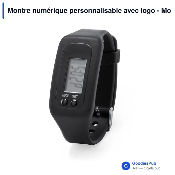 Montre numérique personnalisable avec logo - Montre Drogon - Image 11