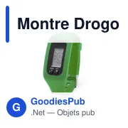 Montre numérique personnalisable avec logo - Montre Drogon - Miniature 3