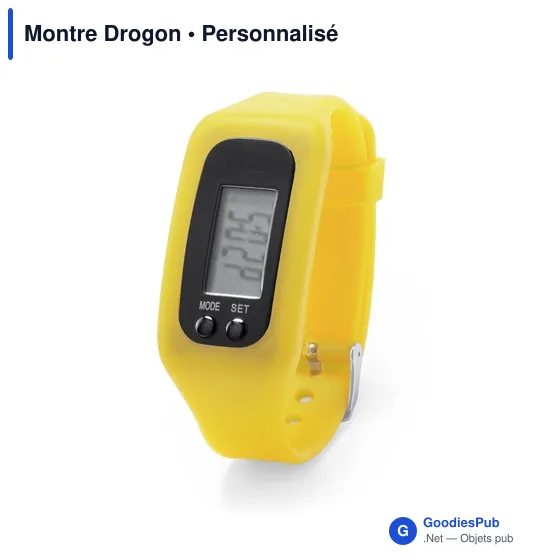 Montre numérique personnalisable avec logo - Montre Drogon - Image 5