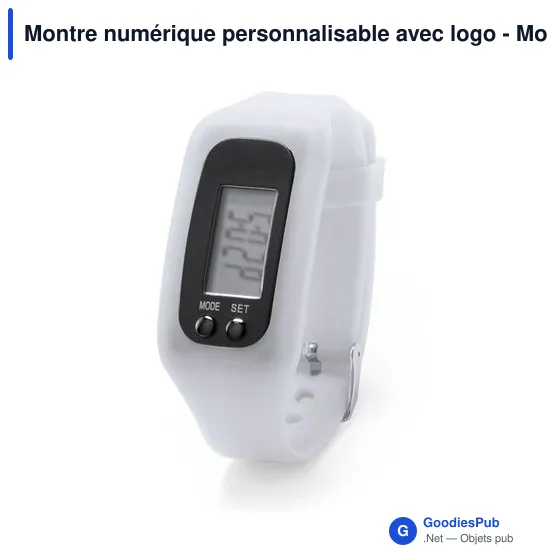 Montre numérique personnalisable avec logo - Montre Drogon - Image 7