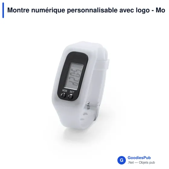 Montre numérique personnalisable avec logo - Montre Drogon - Image 8