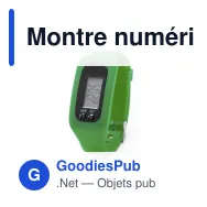 Montre numérique personnalisable avec logo - Montre Drogon - Miniature 9