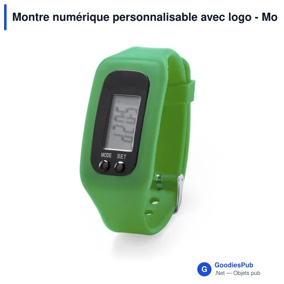 Montre numérique personnalisable avec logo - Montre Drogon - Image 9