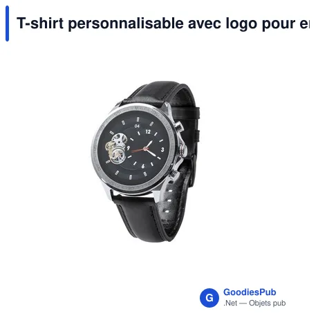 T-shirt personnalisable avec logo pour entreprise