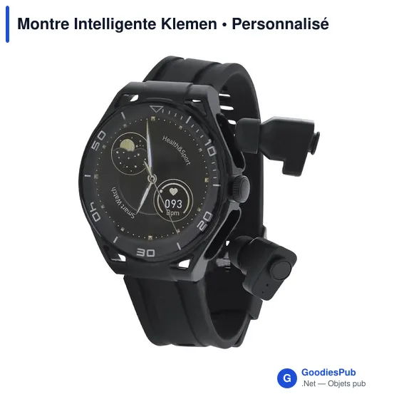 Montre intelligente personnalisable avec logo - Klemen - Image 3