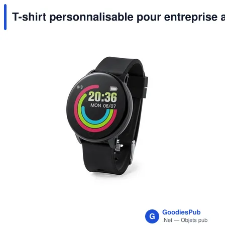 T-shirt personnalisable pour entreprise avec logo