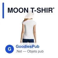 MOON T-SHIRT FEMME COL V - Miniature 11