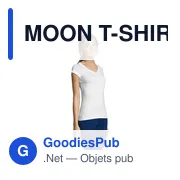 MOON T-SHIRT FEMME COL V - Miniature 6