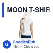 MOON T-SHIRT FEMME COL V - Miniature 8