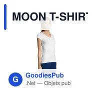 MOON T-SHIRT FEMME COL V - Miniature 9