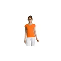Variante orange - MOON T-SHIRT FEMME COL V