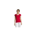 Variante rouge - MOON T-SHIRT FEMME COL V