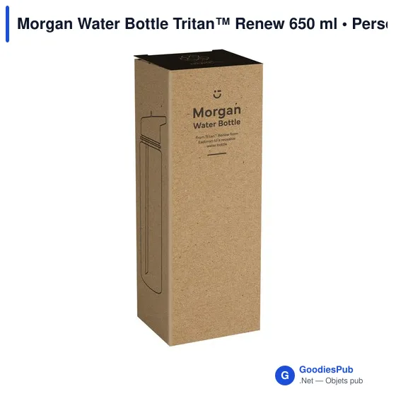 Gourde personnalisable Morgan Water Bottle Tritan™ Renew 650 ml avec logo - Image 3
