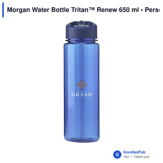 Gourde personnalisable Morgan Water Bottle Tritan™ Renew 650 ml avec logo - Image 7