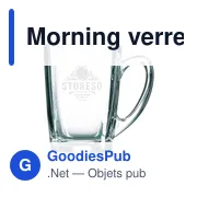 Verre à thé personnalisable 320 ml avec logo - Morning - Miniature 1