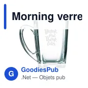 Verre à thé personnalisable 320 ml avec logo - Morning - Miniature 2