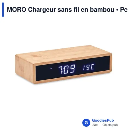 MORO Chargeur sans fil en bambou