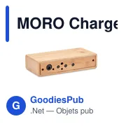 MORO Chargeur sans fil en bambou - Miniature 2