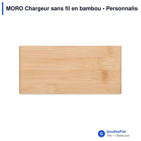 MORO Chargeur sans fil en bambou - Image 4