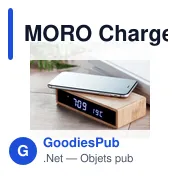 MORO Chargeur sans fil en bambou - Miniature 6