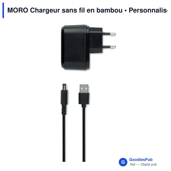 MORO Chargeur sans fil en bambou - Image 7