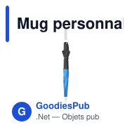 Mug personnalisé avec logo entreprise polyester recyclé vert - Miniature 8