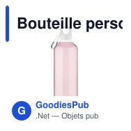 Bouteille personnalisable MOSS RE500 avec logo - 500ml en RPET - Miniature 1
