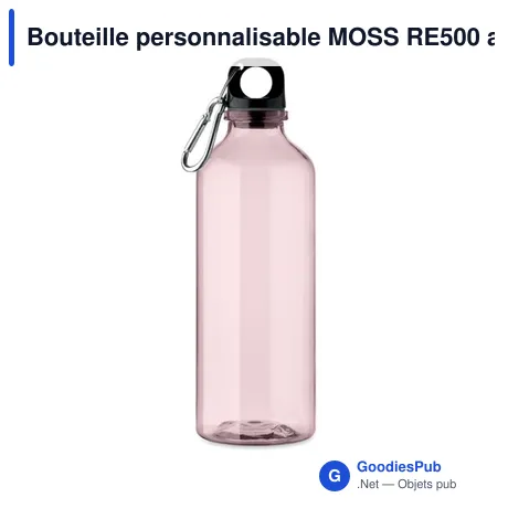 Bouteille personnalisable MOSS RE500 avec logo - 500ml en RPET