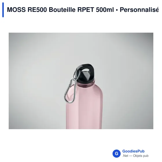 Bouteille personnalisable MOSS RE500 avec logo - 500ml en RPET - Image 4