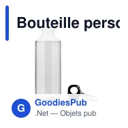 Bouteille personnalisable MOSS RE500 avec logo - 500ml en RPET - Miniature 7