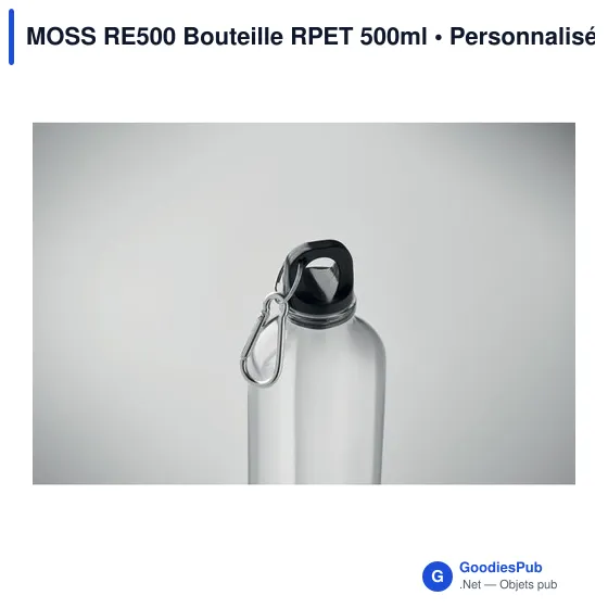Bouteille personnalisable MOSS RE500 avec logo - 500ml en RPET - Image 9