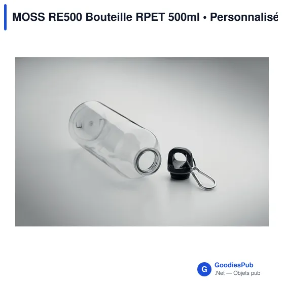 Bouteille personnalisable MOSS RE500 avec logo - 500ml en RPET - Image 10