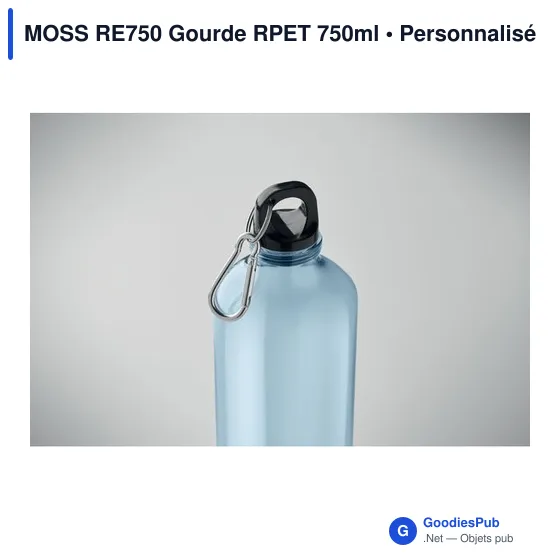 Gourde personnalisable MOSS RE750 avec logo en RPET 750ml - Image 11