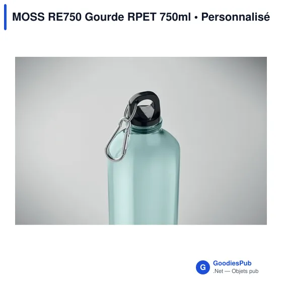 Gourde personnalisable MOSS RE750 avec logo en RPET 750ml - Image 4