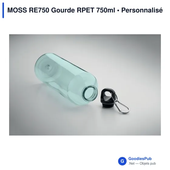 Gourde personnalisable MOSS RE750 avec logo en RPET 750ml - Image 5