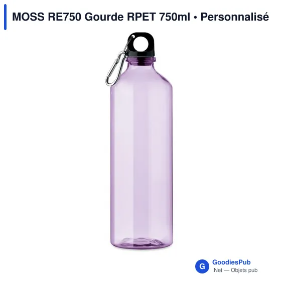 Gourde personnalisable MOSS RE750 avec logo en RPET 750ml - Image 6