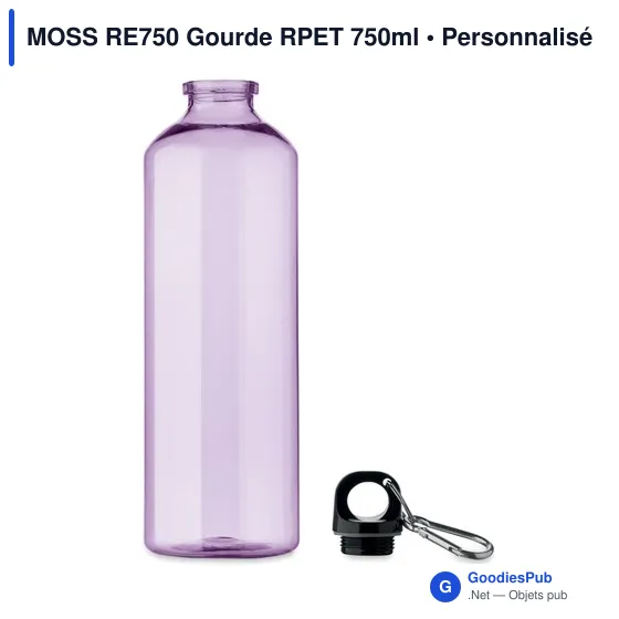 Gourde personnalisable MOSS RE750 avec logo en RPET 750ml - Image 7