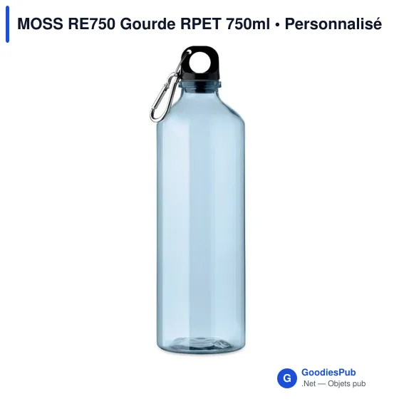 Gourde personnalisable MOSS RE750 avec logo en RPET 750ml - Image 8