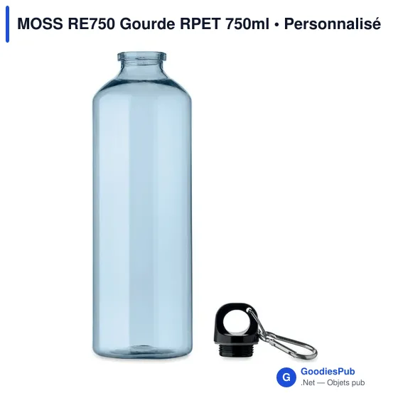 Gourde personnalisable MOSS RE750 avec logo en RPET 750ml - Image 9