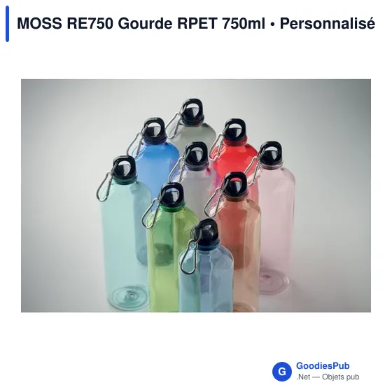 Gourde personnalisable MOSS RE750 avec logo en RPET 750ml - Image 10