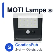 MOTI Lampe solaire à diodes - Miniature 1