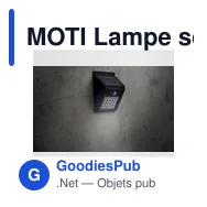 MOTI Lampe solaire à diodes - Miniature 6