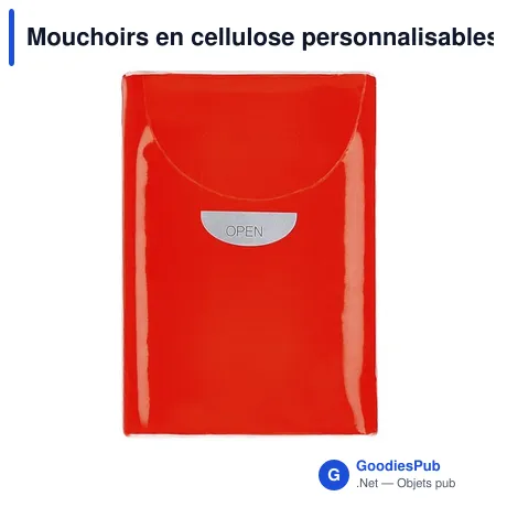 Mouchoirs en cellulose personnalisables avec logo - Mouchoir Farnex