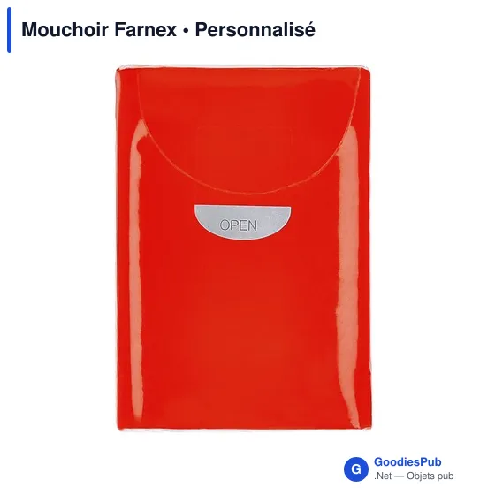 Mouchoirs en cellulose personnalisables avec logo - Mouchoir Farnex - Image 1