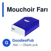 Mouchoirs en cellulose personnalisables avec logo - Mouchoir Farnex - Miniature 3