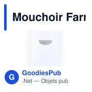 Mouchoirs en cellulose personnalisables avec logo - Mouchoir Farnex - Miniature 4